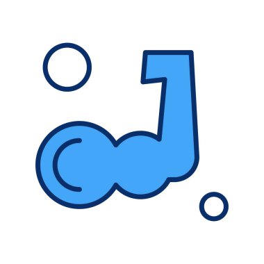 Vektör Vücut Geliştirici Ico, vektör illüstrasyonu