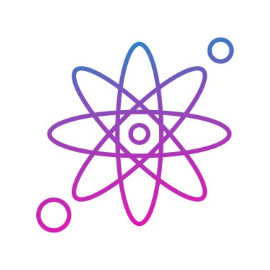 Atom simgesinin vektör illüstrasyonu