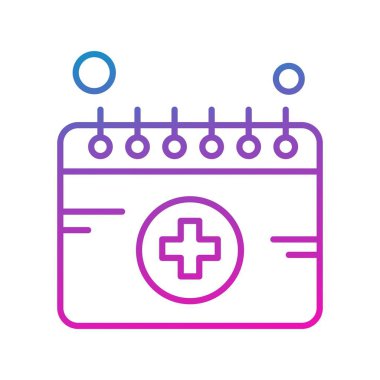  Vektör Takvim Simgesi, vektör illüstrasyonu 