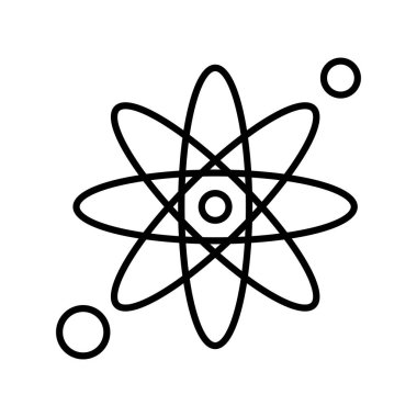 Atom simgesinin vektör illüstrasyonu