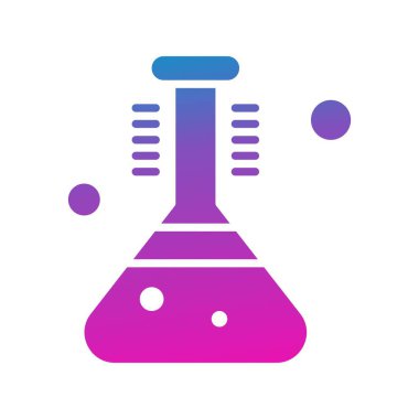  Test tübü simgesi, vektör illüstrasyonu