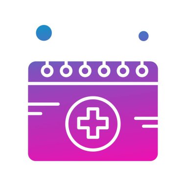  Vektör Takvim Simgesi, vektör illüstrasyonu  