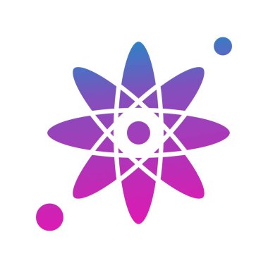 Atom simgesinin vektör illüstrasyonu