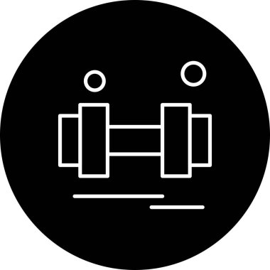 Vektör Barbell Ico, vektör illüstrasyonu