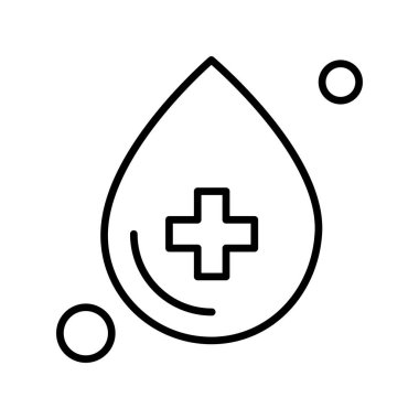 Contour damla vektör illüstrasyonu