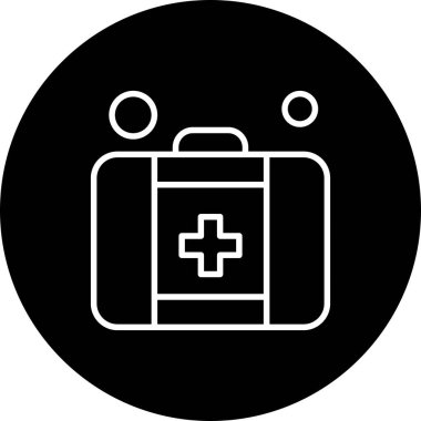 Vektör İlk Yardım Ico, vektör illüstrasyonu