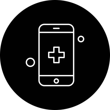 Vektör akıllı telefon simgesi, vektör illüstrasyonu  