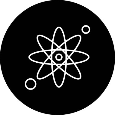 Atom simgesinin vektör illüstrasyonu