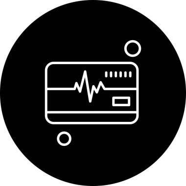 Vektör kredi kartı Ico, vektör illüstrasyonu