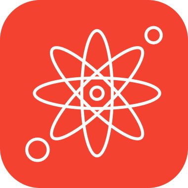 Atom simgesinin vektör illüstrasyonu