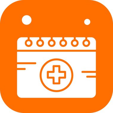  Vektör Takvim Simgesi, vektör illüstrasyonu  