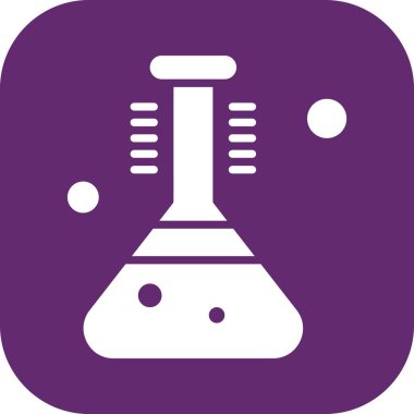  Test tübü simgesi, vektör illüstrasyonu