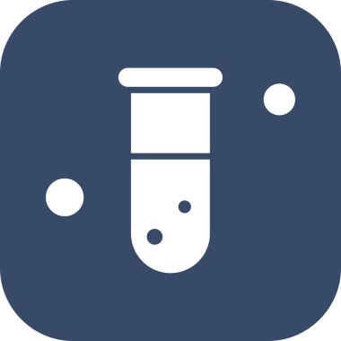  Test tübü simgesi, vektör illüstrasyonu