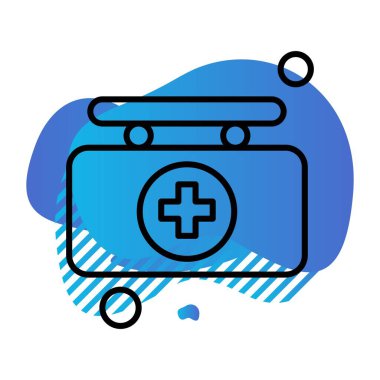  evrak çantası simgesi, vektör illüstrasyonu 