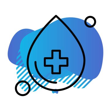 Contour damla vektör illüstrasyonu