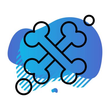 Vektör Bone Ico, vektör illüstrasyonu