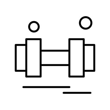 Vektör Barbell Ico, vektör illüstrasyonu