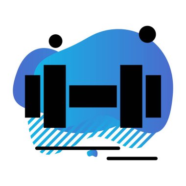 Vektör Barbell Ico, vektör illüstrasyonu