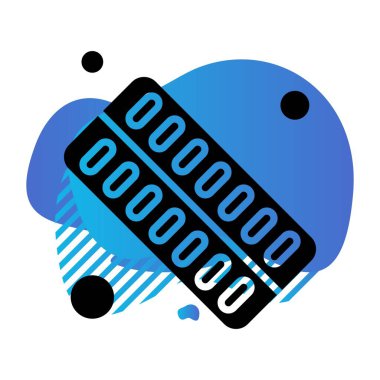  Vektör tableti Ico, vektör illüstrasyonu