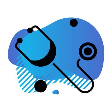 Vektör steteskobu Ico, vektör illüstrasyonu