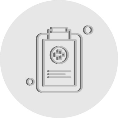 Belgenin vektör illüstrasyonu, basit simge tasarımı