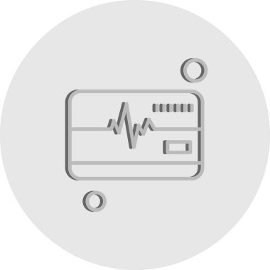 Vektör kredi kartı Ico, vektör illüstrasyonu