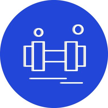 Vektör Barbell Ico, vektör illüstrasyonu