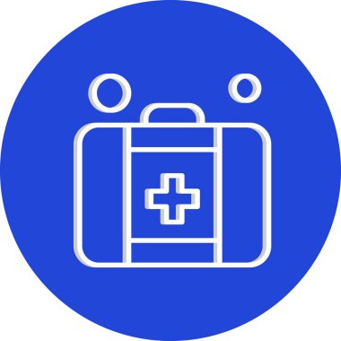 Vektör İlk Yardım Ico, vektör illüstrasyonu