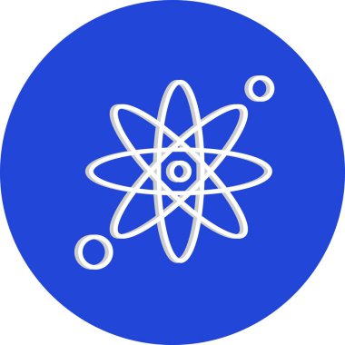 Atom simgesinin vektör illüstrasyonu