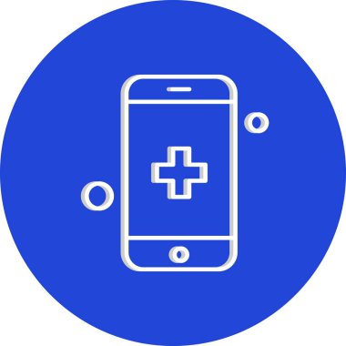 Vektör akıllı telefon simgesi, vektör illüstrasyonu  