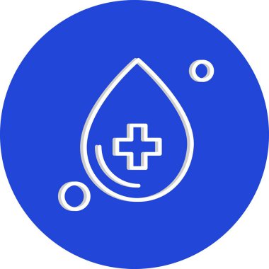 Contour damla vektör illüstrasyonu