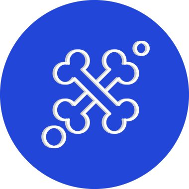 Vektör Bone Ico, vektör illüstrasyonu