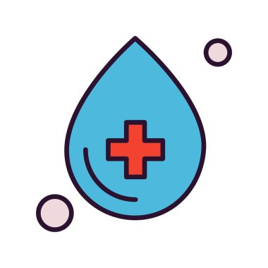 Contour damla vektör illüstrasyonu