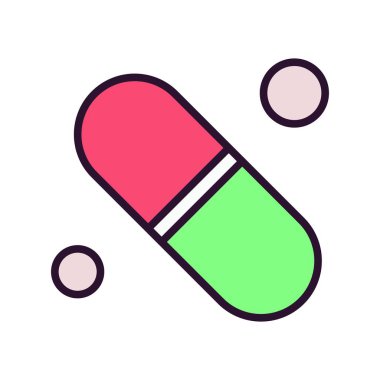  Vektör tıbbı Ico, vektör illüstrasyonu