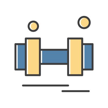 Vektör Barbell Ico, vektör illüstrasyonu