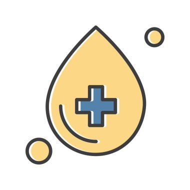 Contour damla vektör illüstrasyonu