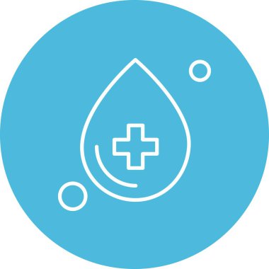 Contour damla vektör illüstrasyonu