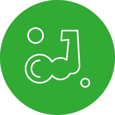 Vektör Vücut Geliştirici Ico, vektör illüstrasyonu
