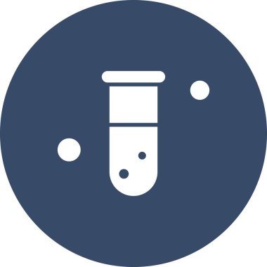  Test tübü simgesi, vektör illüstrasyonu