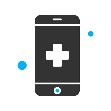 Vektör akıllı telefon simgesi, vektör illüstrasyonu  