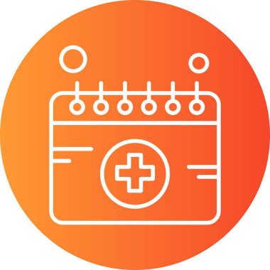  Vektör Takvim Simgesi, vektör illüstrasyonu 