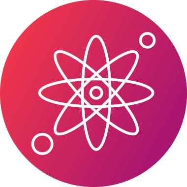 Atom simgesinin vektör illüstrasyonu