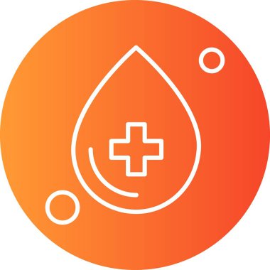 Contour damla vektör illüstrasyonu