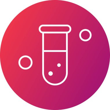 Test tübü simgesi, vektör illüstrasyonu