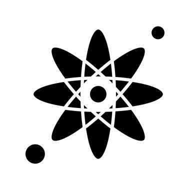 Atom simgesinin vektör illüstrasyonu