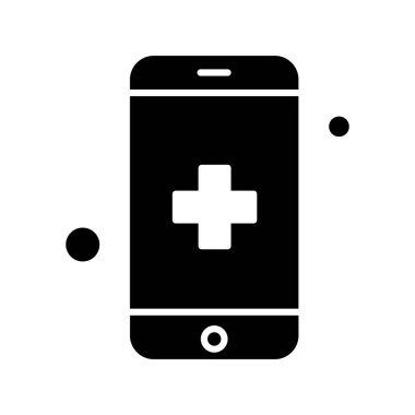 Vektör akıllı telefon simgesi, vektör illüstrasyonu  