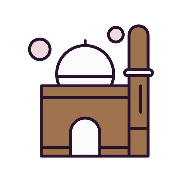 Mezquita Vectorial Ico Ilustración Vectorial — Archivo Imágenes Vectoriales