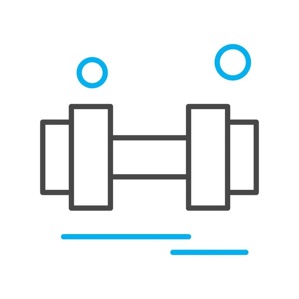 Vector Barbell Ico Ilustração Vetorial —  Vetores de Stock