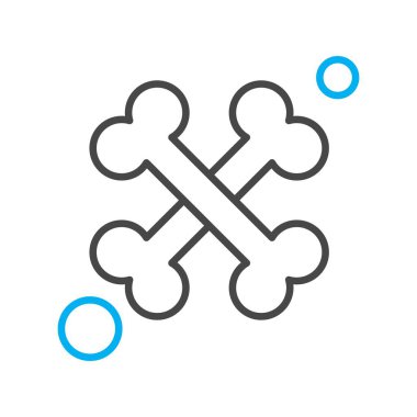Vektör Bone Ico, vektör illüstrasyonu