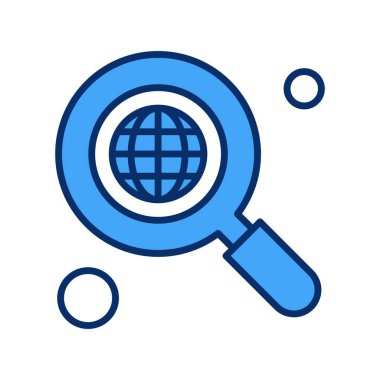 araştırma simgesi, vektör illüstrasyonu